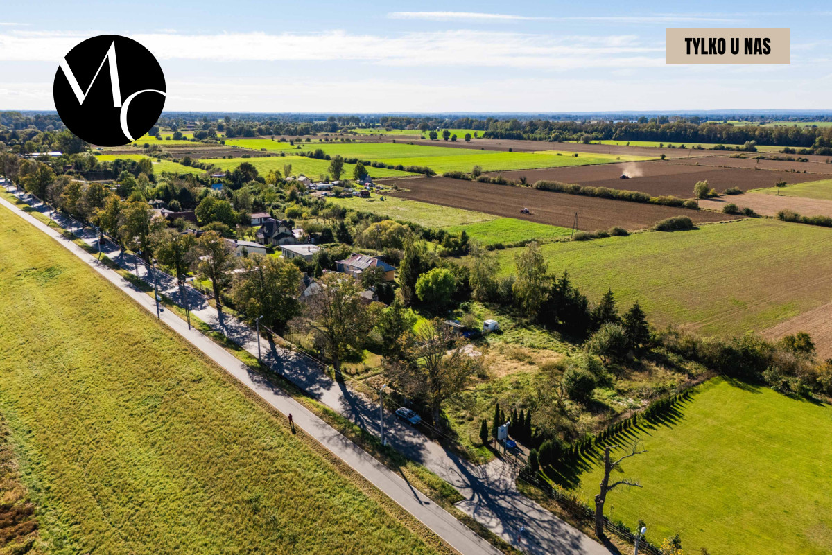 Działka 2 km od plaży z widokiem na Wislę