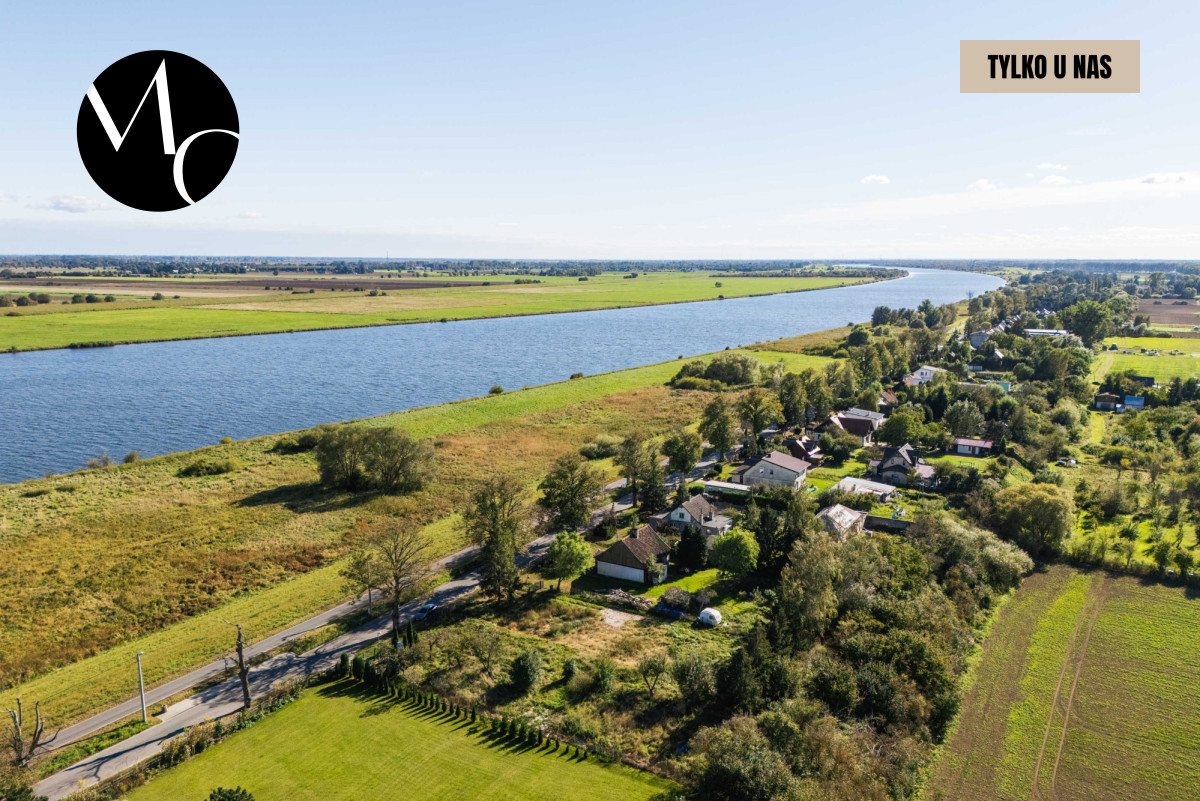 Działka 2 km od plaży z widokiem na Wislę