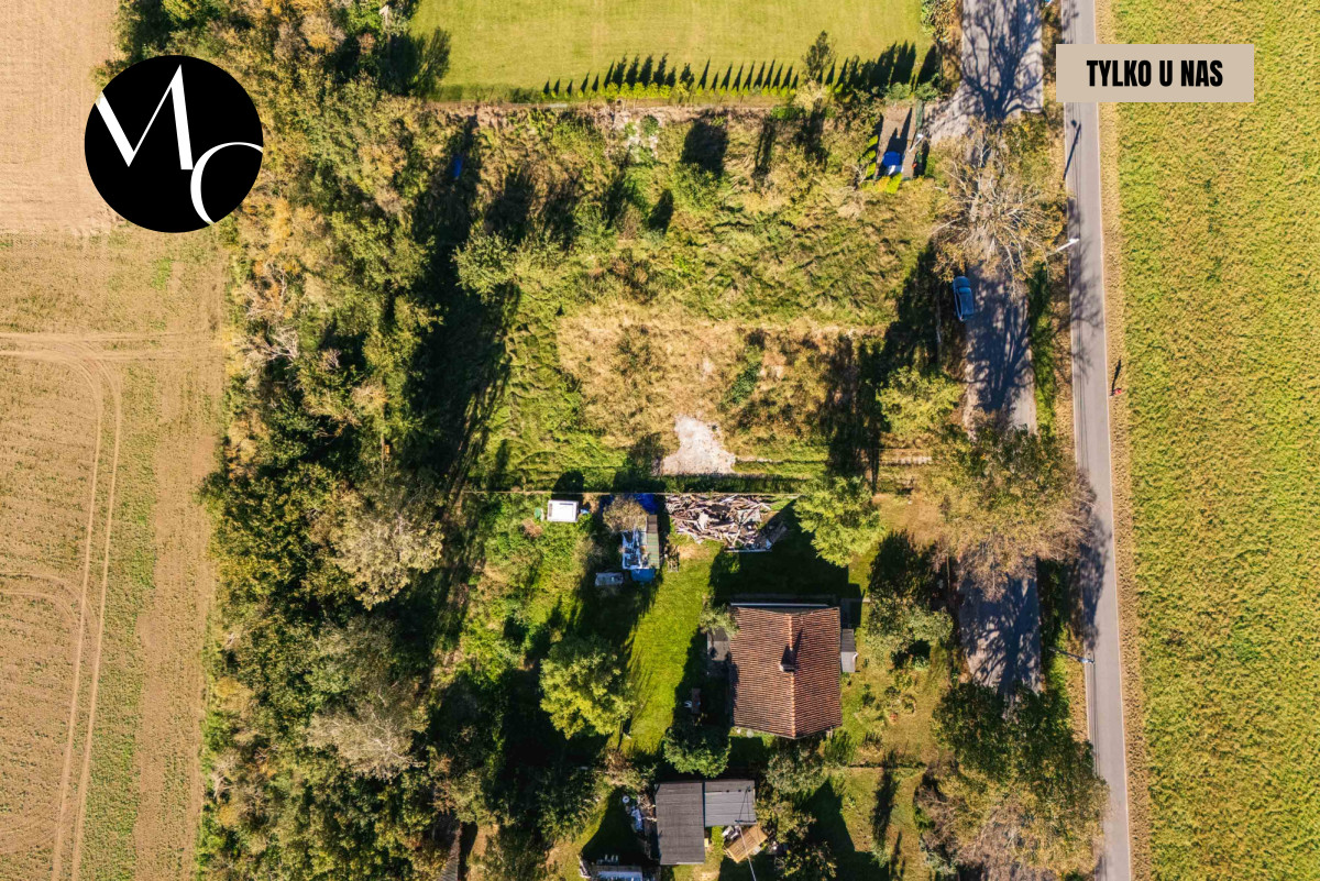 Działka 2 km od plaży z widokiem na Wislę