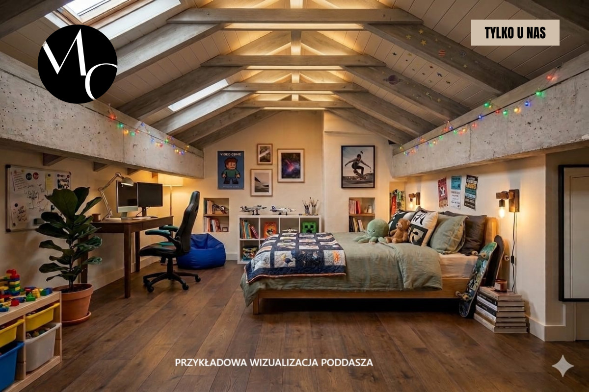 Mieszkanie z prywatnym wejściem i poddaszem